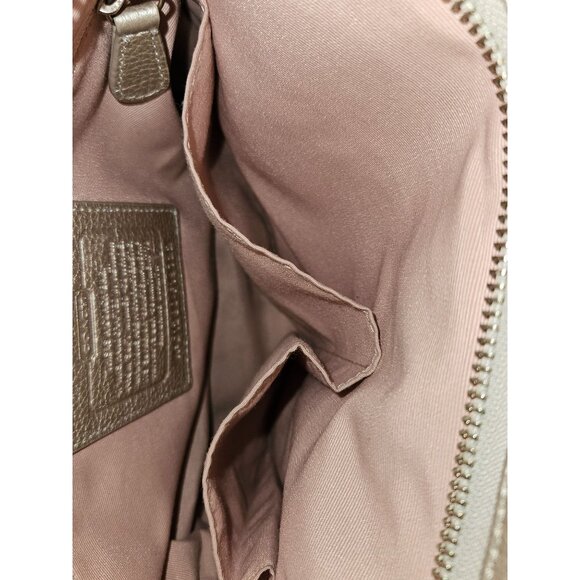 Coach Metallic Pebble Leather Chain Convertible Shoulder/Crossbody Bag - Picture 11 of 13